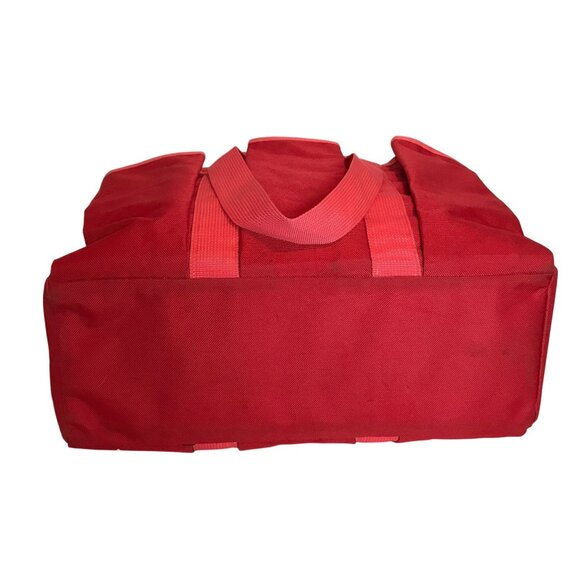 Reisenthel Shopper Large Nylon Tote Bag Zip Up Double Handle 15 X 14 Red Grocery - Picture 3 of 9